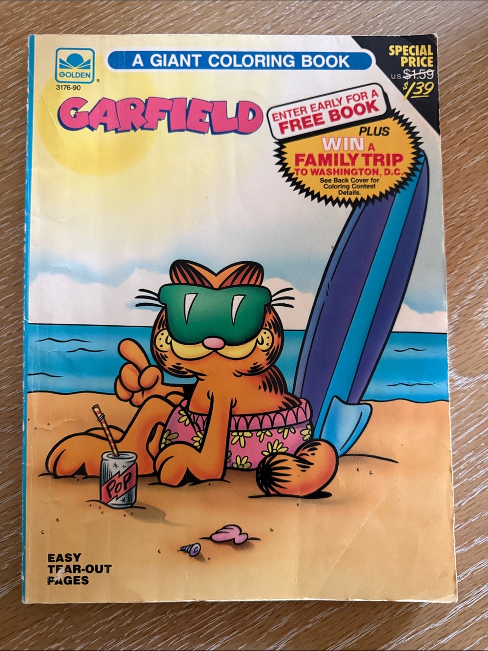 Vintage Tiny Toons and Garfield Coloring Books USED - Picture 4 of 16